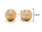 Rose gold ball bead stud earrings MEASUREMENT