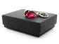Red raindrop white gold earrings GIFT BOX