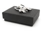 Sterling silver bow tie earrings GIFT BOX