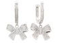 Sterling silver bow tie earrings MAIN