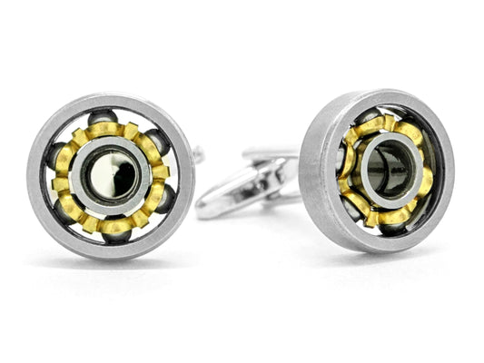 Stainless steel car ball bearings cufflinks MAIN