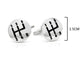 Sterling silver gear stick cufflinks MEASUREMENT