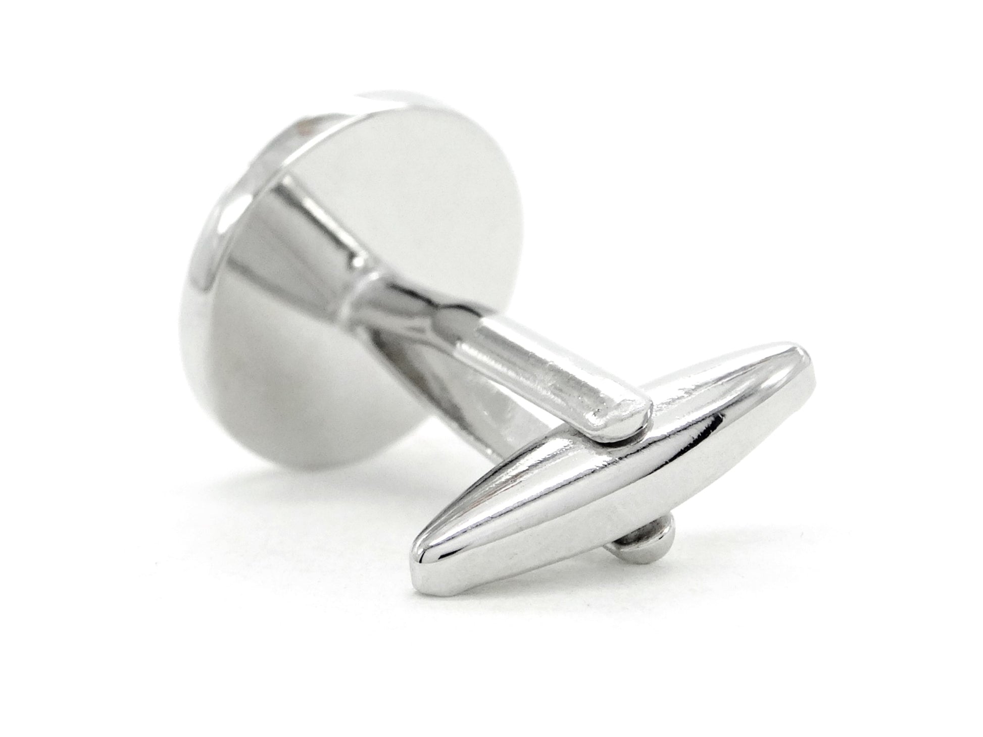 Sterling silver gear stick cufflinks BACK