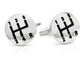 Sterling silver gear stick cufflinks MAIN