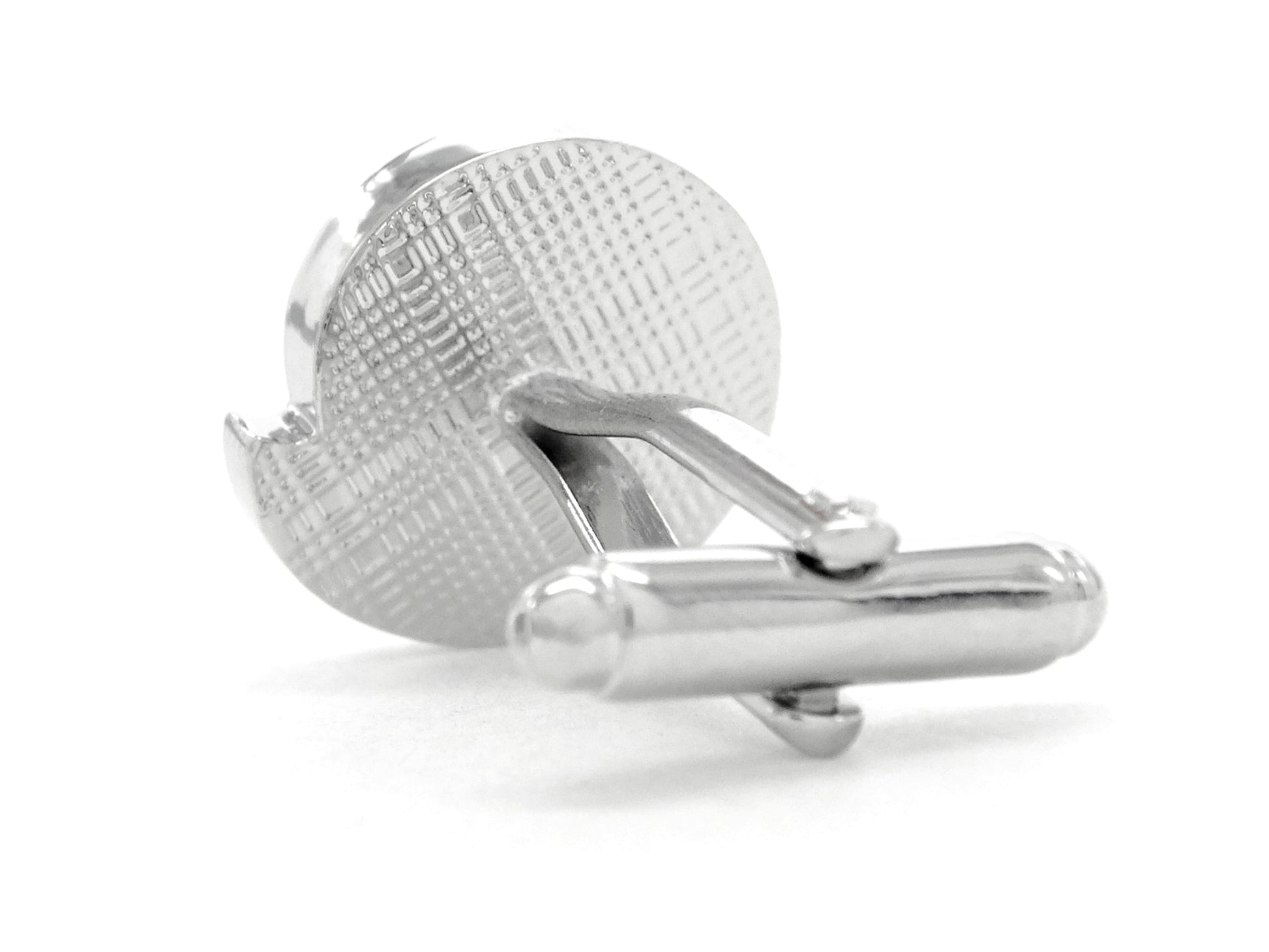 Sterling silver email @ cufflinks BACK