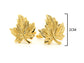 Yellow gold leaf cufflinks MEASUREMENT
