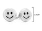 Sterling silver smiley face cufflinks MEASUREMENT