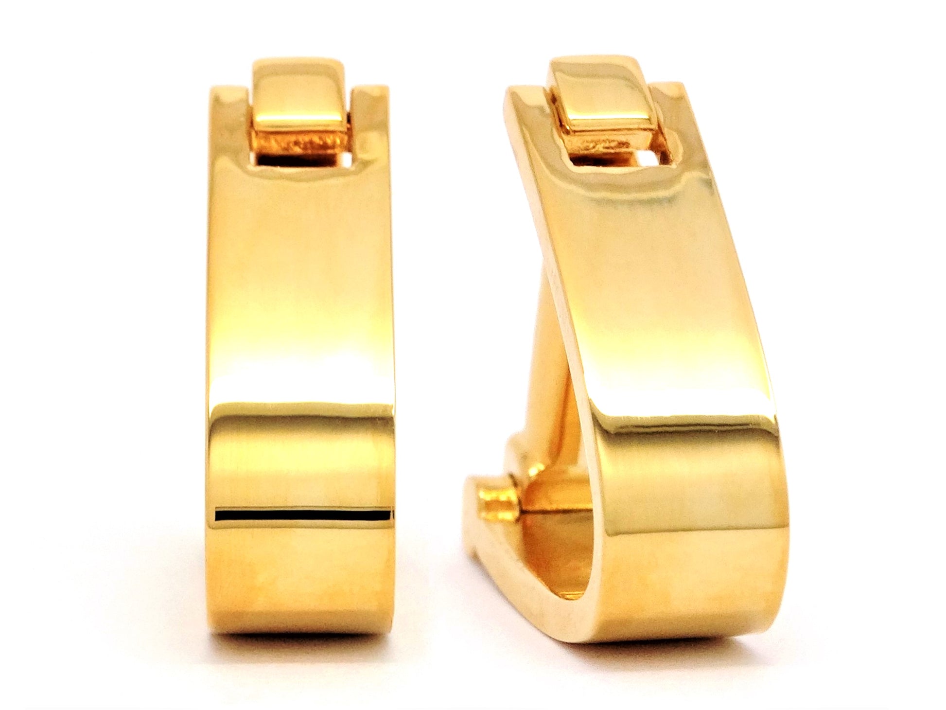 Yellow gold timeless cufflinks MAIN