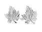 Polished steel leaf cufflinks MAIN