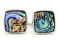 Natural mother pearl abalone cufflinks MAIN