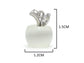 White apple moonstone silver necklace MEASUREMENT