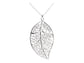 Silver leaf necklace