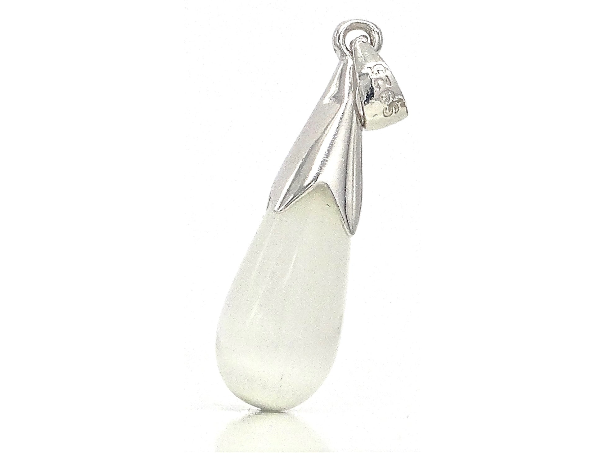 White moonstone fall silver necklace PENDANT