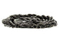 Black steel rope necklace FRONT