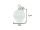 White moonstone ball silver necklace MEASUREMENT