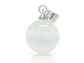 White moonstone ball silver necklace PENDANT