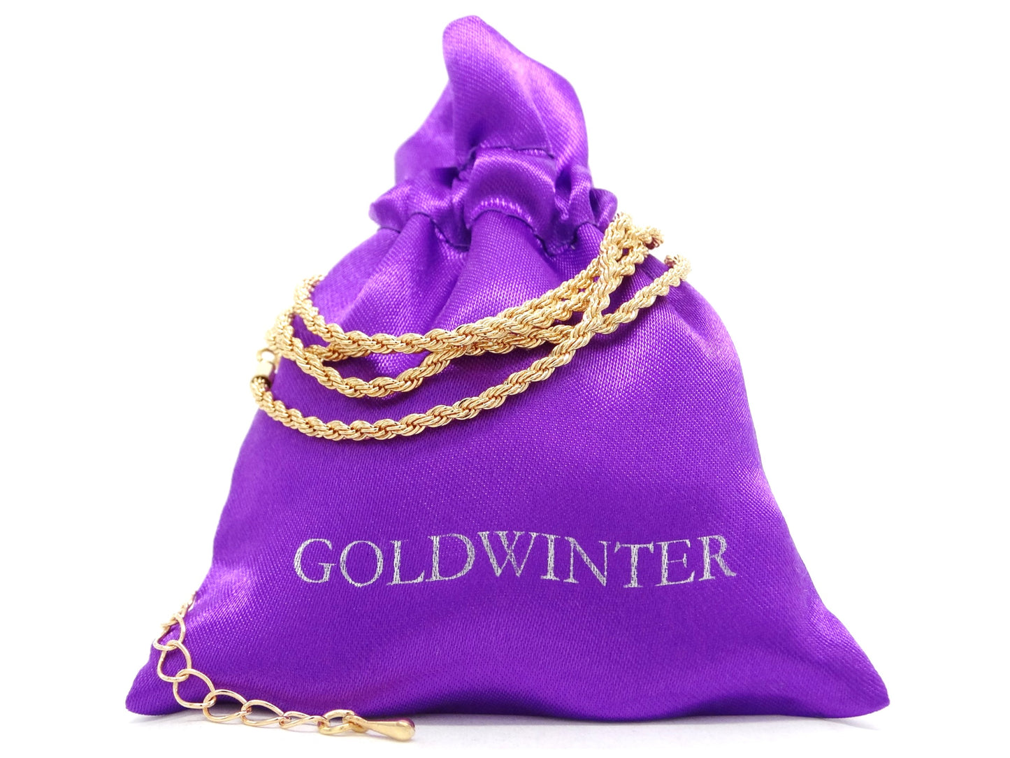 Gold thin rope necklace GIFT BAG