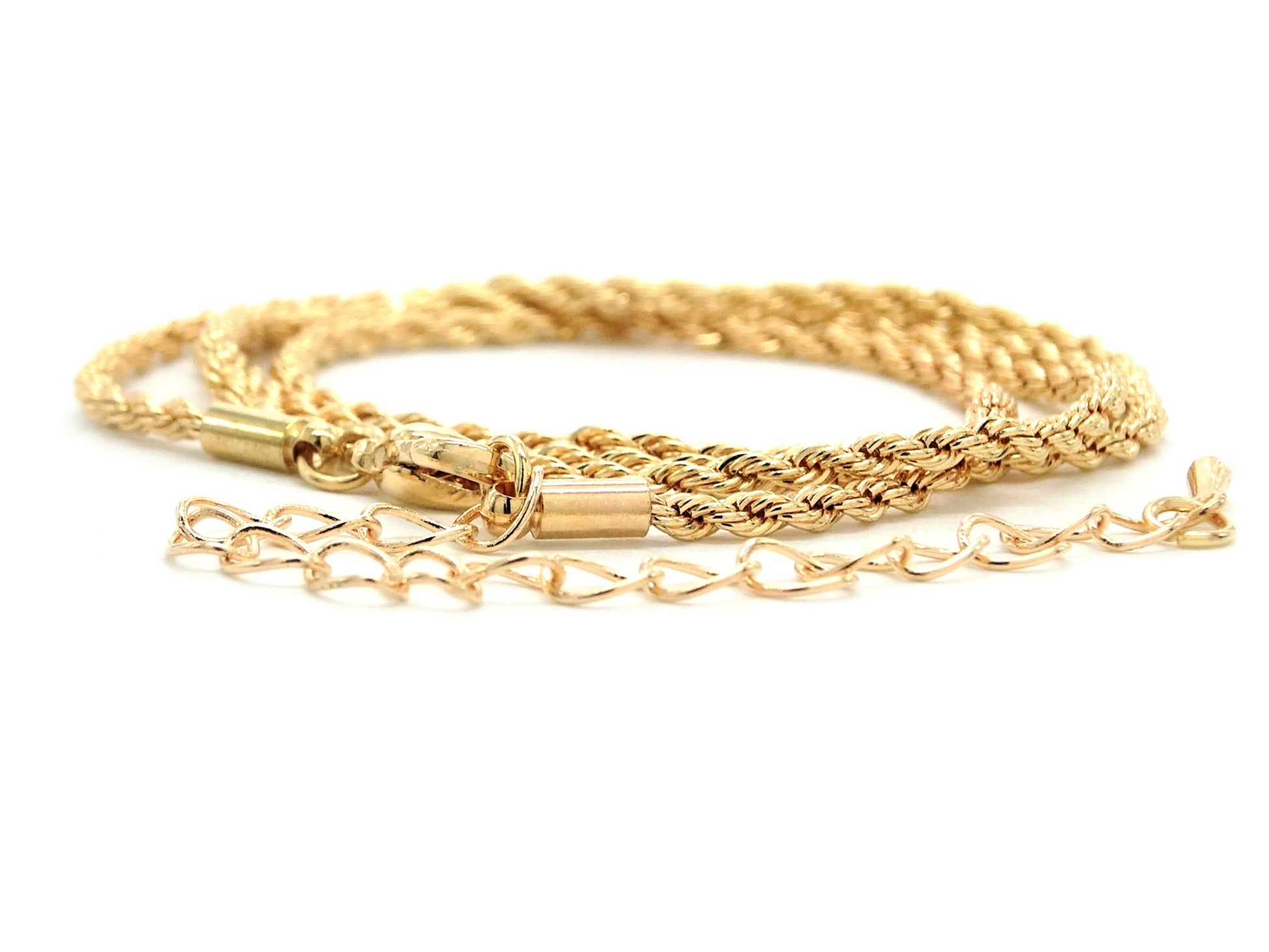 Gold thin rope necklace DISPLAY