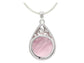 Decorated pink moonstone necklace BACK