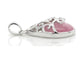 Decorated pink moonstone necklace SIDE
