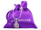 Decorated pink moonstone necklace GIFT BAG