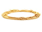 Yellow gold thin chain bracelet DISPLAY