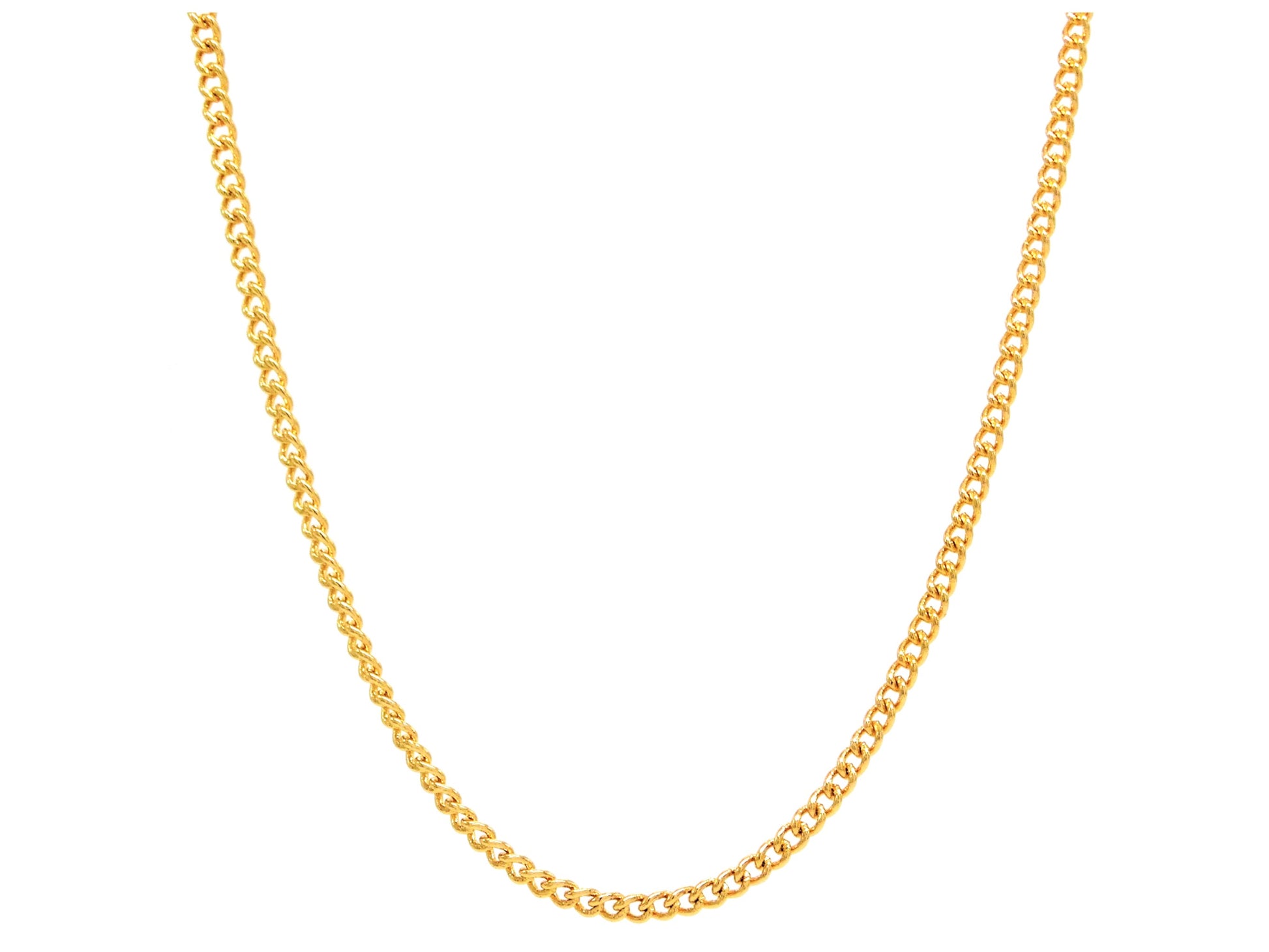 Gold thin chain necklace MAIN