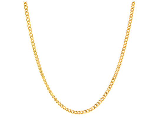 Gold thin chain necklace MAIN