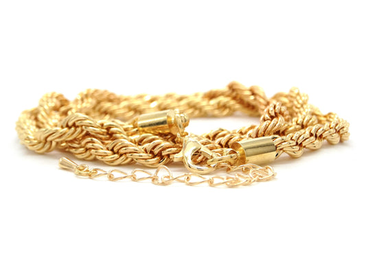 Gold thick rope necklace DISPLAY