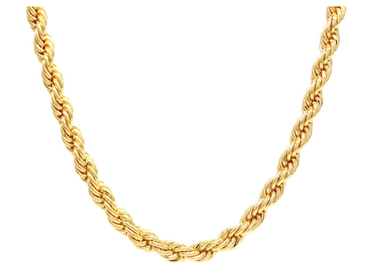 Gold thick rope necklace MAIN