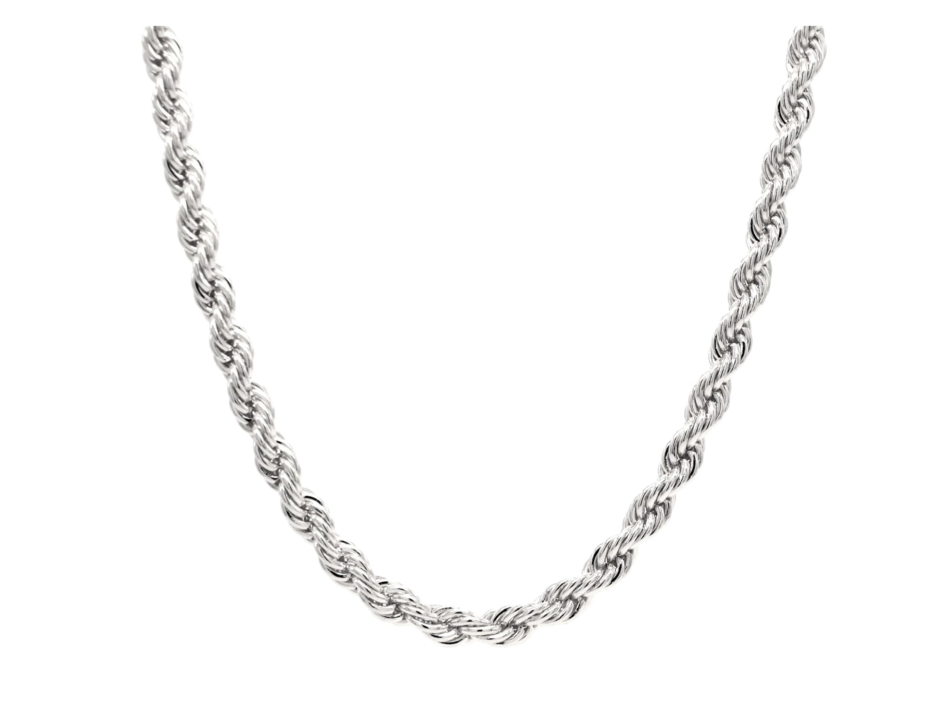 Sterling silver thin rope necklace MAIN