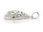 Decorated white moonstone necklace SIDE