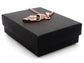 Rose gold white gems necklace GIFT BOX