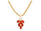 Red leaf gold necklace MAIN
