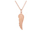 Rose gold angel wing necklace MAIN