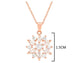 Rose gold sparkly white gems necklace MEASUREMENT