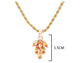 Citrine leaf gold necklace MEASUREMENT