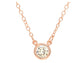 Rose gold white gem choker necklace MAIN