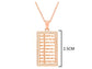 Rose gold abacus necklace MEASUREMENT