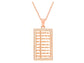 Rose gold abacus necklace MAIN