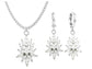 Sterling silver chandelier marquise jewellery set MAIN