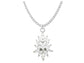 Sterling silver chandelier marquise necklace MAIN