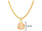 Champagne gem gold necklace MEASUREMENT