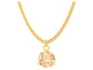 Champagne gem gold necklace MAIN