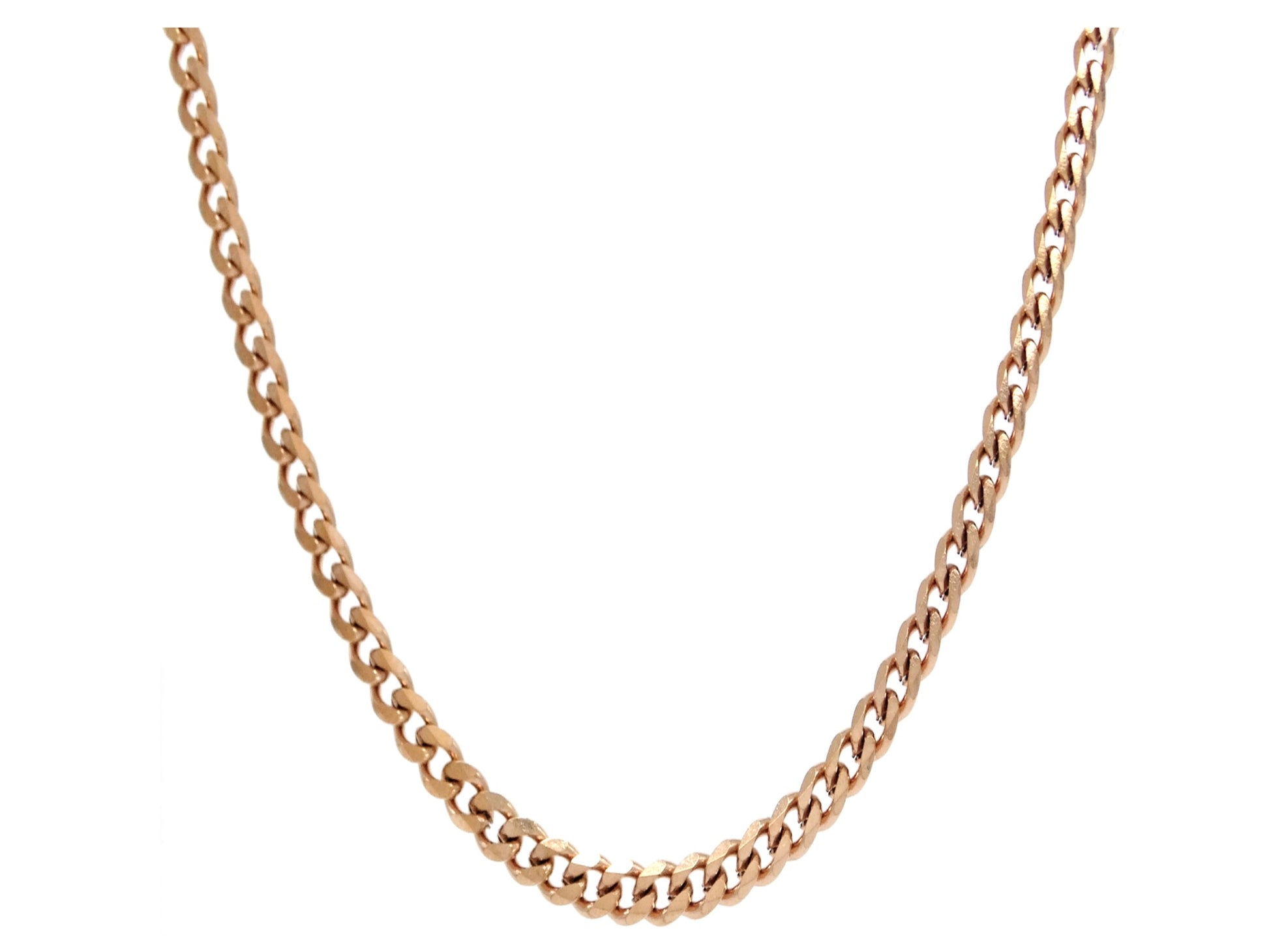 Rose gold thin chain necklace MAIN