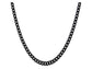 Black stainless steel thin chain necklace MAIN