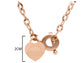 Rose gold proverbs 4:23 necklace MEASUREMENT