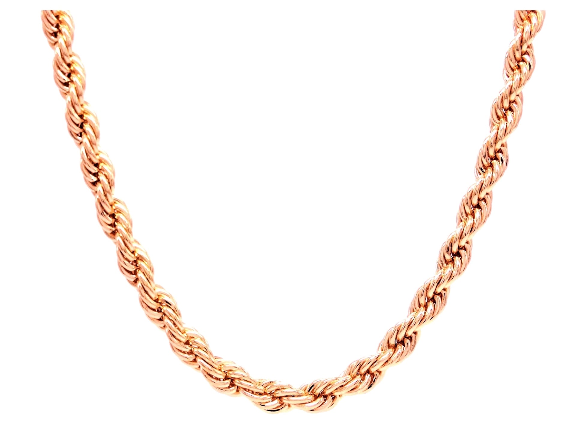 Thick rose gold necklace sale