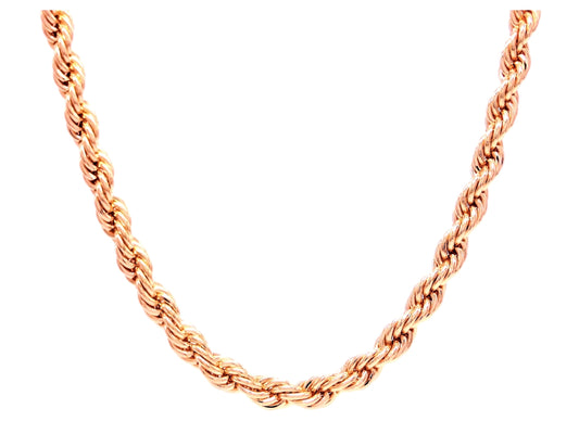 Rose Gold Thick Rope Necklace