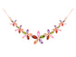 Rose gold marquise flower princess necklace MAIN